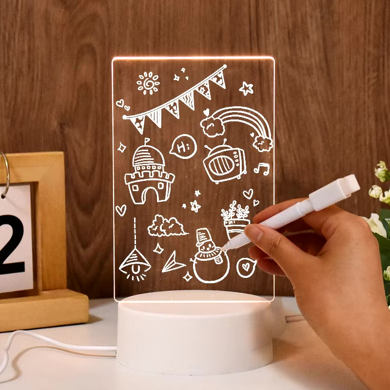 WRITEIGHT Erasable Message Board LED Night Light