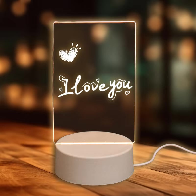 WRITEIGHT Erasable Message Board LED Night Light