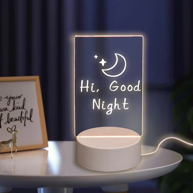 WRITEIGHT Erasable Message Board LED Night Light